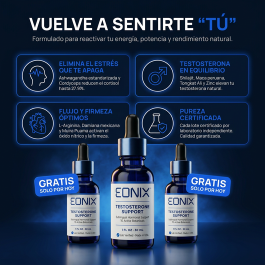 ACTIVADOR DE TESTOSTERONA | LÍQUIDO SUBLINGUAL 10 EN 1
